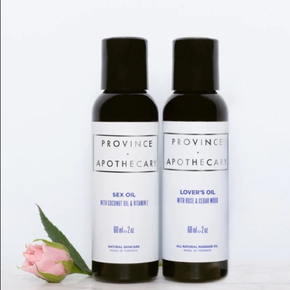Lover’s Kit set of 2 organic massage oils Province Apothecary